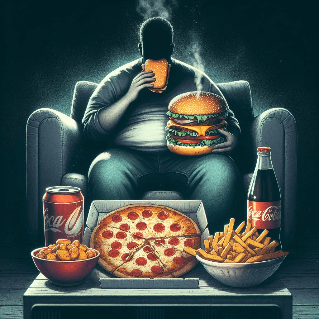 Unhealthy Eating patterns of a Man to get diabetes